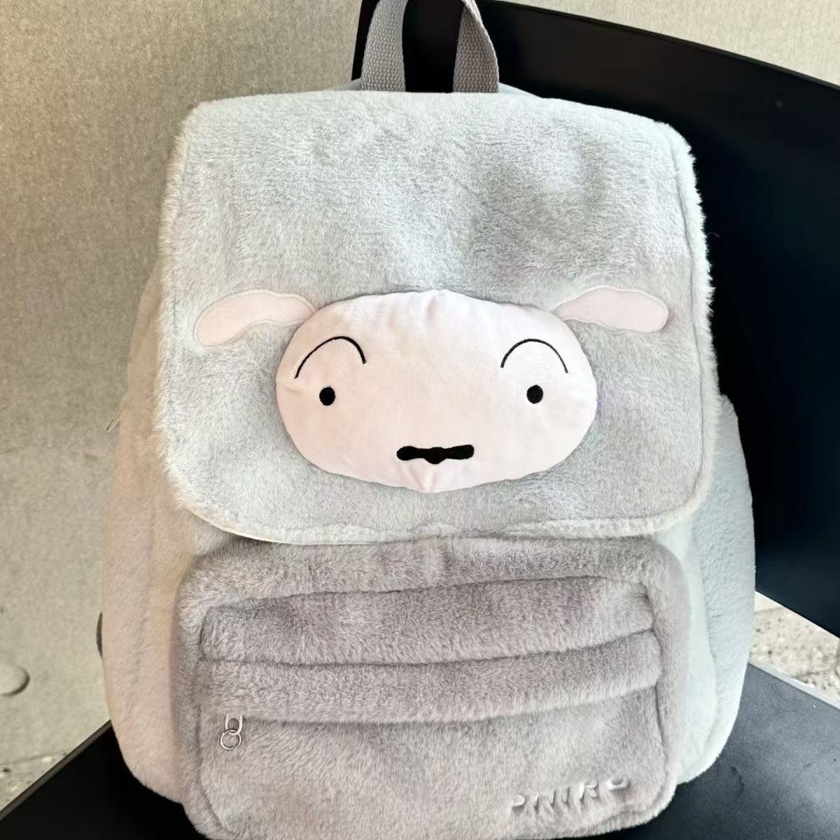 School Backpack Teen - Mochila de Peluche Anime Kawaii Crayon