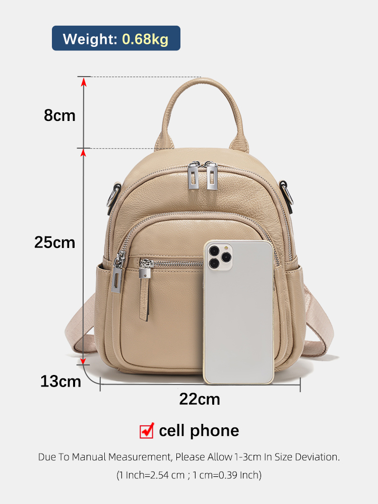 Bolso de Mujer Zency de Cuero  - Fashion Backpack Women reseña y precio