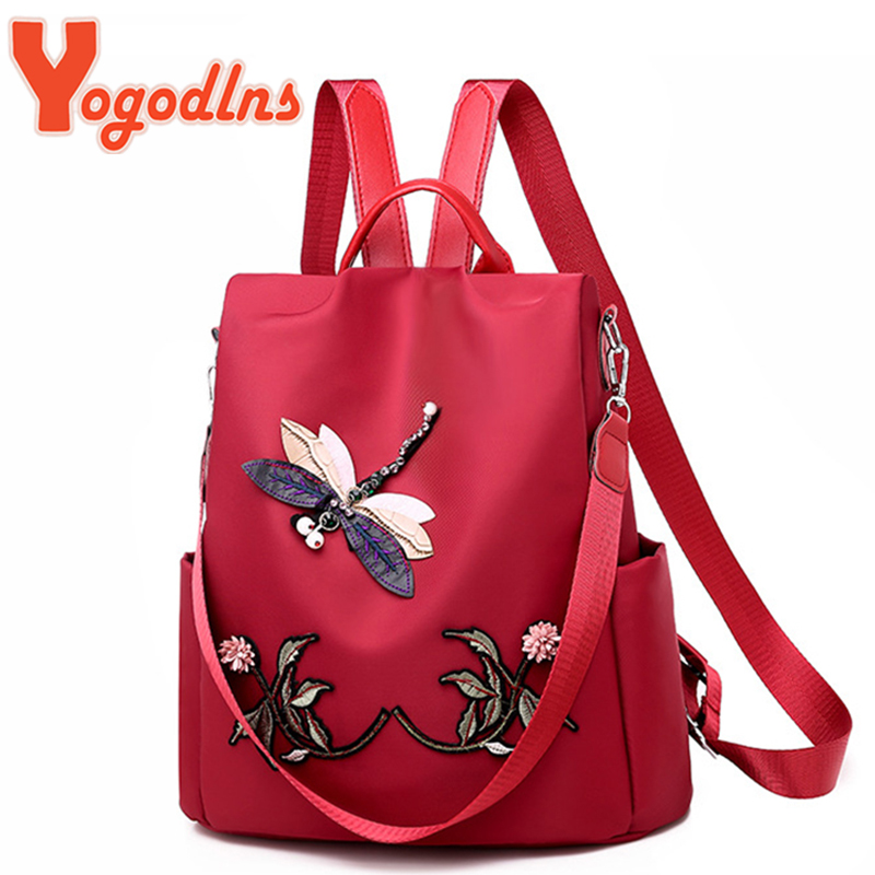 Mochila Yogodlns con bordado a - Fashion Backpack Women reseña y precio