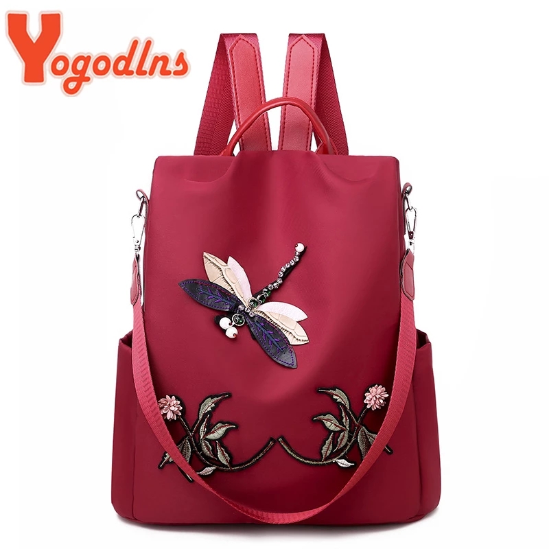 Mochila Yogodlns con bordado a - Fashion Backpack Women reseña y precio