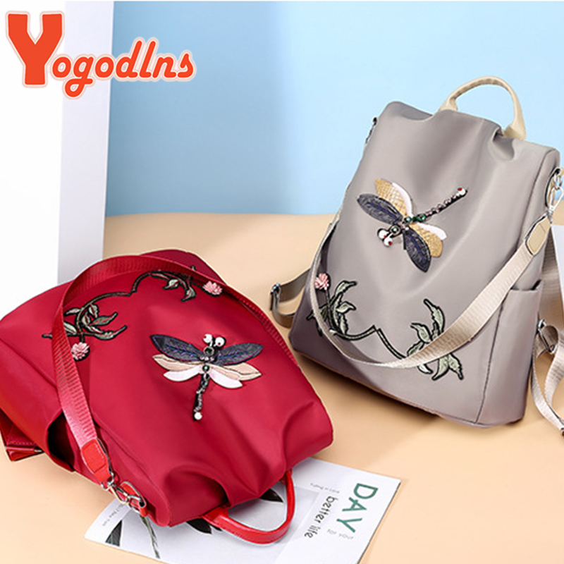Mochila Yogodlns con bordado a - Fashion Backpack Women reseña y precio